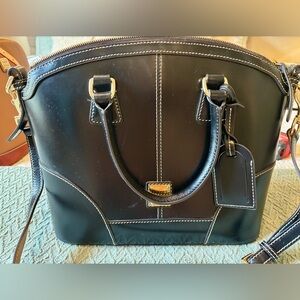 Dooney and Bourke Selleria Leather Domed  Satchel Bag